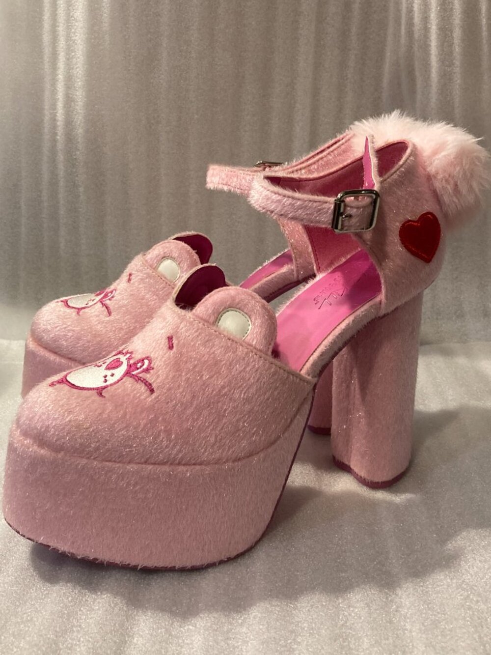 Dolls Kill x Care Bears Ball of Fluff Platform Shoes - Picture 3 of 6